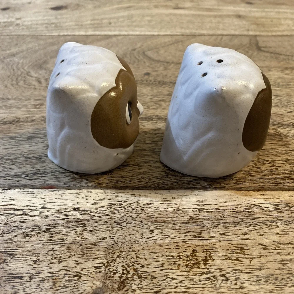 Rare Vintage Owl Salt and Pepper Shakers Set